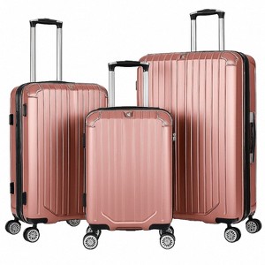 World Traveler Dejuno Beaumont 3-Piece Lightweight Hardside Expandable Spinner Luggage Set - 1 of 4