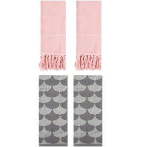 REGALWOVEN 4 Pcs Cotton Hand Towel for Bathroom - 1 of 4