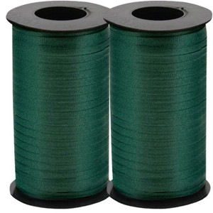 LoonBalloon 500 Yards Hunter Green Curling Ribbon ‚ 3/16 Inch wide Classic Green Wrap (2-Pack) - 1 of 4