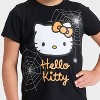 Toddler Girls' Hello Kitty Spider Halloween T-Shirt - Black - 2 of 4