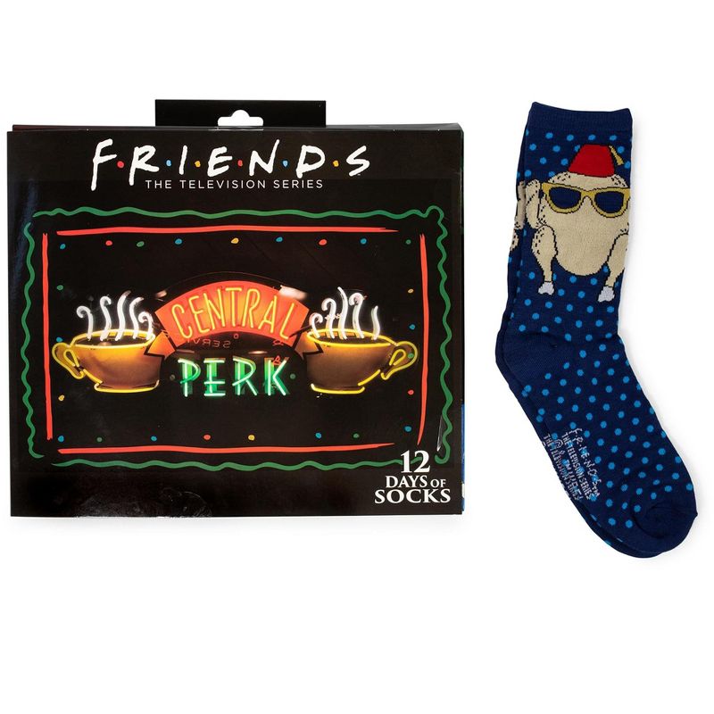 Hypnotic Socks Friends Mens 12 Days of Socks in Advent Gift Box | Set A, 5 of 6