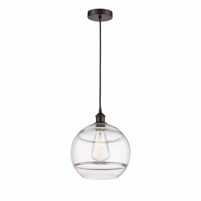 Rochester - 1 Light Cord Hung Mini Pendant In Industrial Style-13.38 Inches Tall and 12 Inches Wide