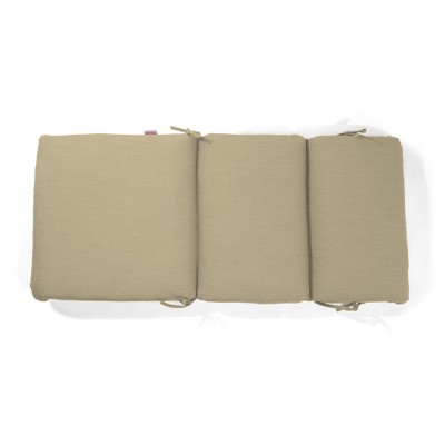 Casual Cushion Solid Sunbrella Fabric 1-Piece Indoor/Outdoor Two Ply High Back/Recliner Cushion, 22"W x 46"L