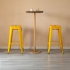 Basicwise 30" Backless Metal Bar Stool – Stackable, Heavy-Duty, Indoor/Outdoor Use for Kitchen, Bar, Patio, Café, Bistro & More - 2 of 4