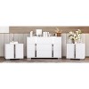 ORRD Grey Mirrored Nightstand with 2 Drawers & Metal Handles, Elegant Bedside Table for Bedroom or Living Room, Modern Glam Accent Cabinet - 2 of 4