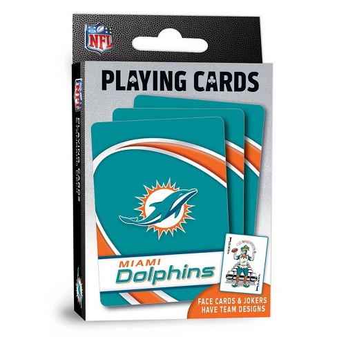 12ct Miami Dolphins NFL Team Playing Cards Teal