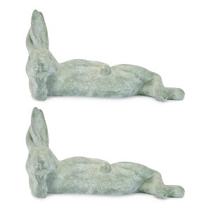 Laying Rabbit Figurine (Set of 2) - 1 of 3