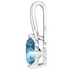 Pompeii3 2ct Blue Topaz Women's Heart Pendant in 14k Gold Necklace 6mm Tall - 3 of 4