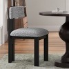 Fabric Upholstered Dining Chairs Set Of 2,Dining Room Chair With U Shaped Seats And Metal Legs,Kitchen Armless Dining Chair-Coolbibila - 3 of 4
