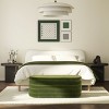 CAVINAS 49" Storage Bench Boucle Upholstered Oval Storage Bench for Bedroom and Entryway - 3 of 4