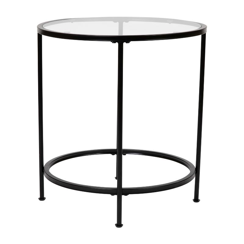 Merrick Lane End Table with Round Frame and Vertical Legs, 5 of 18