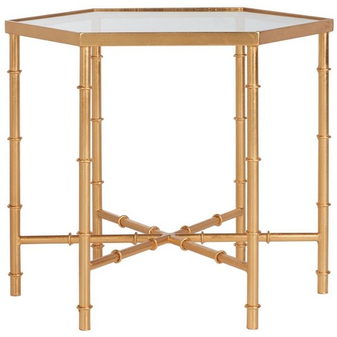 Kerri Accent Table Gold clear Glass Safavieh Target