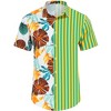 Clearlove Men's Hawaiian Sets Floral Printed Short Sleeve Button Down Shirts Drawstring
 Shorts Casual Outfits - 3 of 4