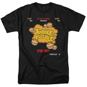 Star Trek Tribble Trouble Adult T-Shirt Black - 1 of 4