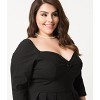 Unique Vintage Women's Plus 1950s Sweetheart Lamar Swing Dress - 3 of 4