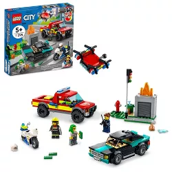 LEGO City Fire Rescue & Police Chase 60319 Building Set