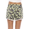 Just Love High Waisted Women Shorts - Summer Pom Pom Beach Shorts - 2 of 2