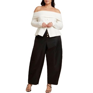 ELOQUII Barrel Leg Pant - 1 of 4