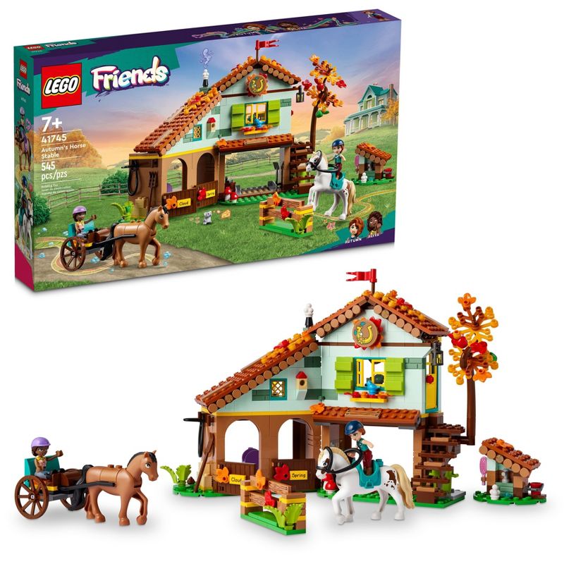 LEGO Friends Autumn&#39;s Horse Stable Role Play Building Toy 41745, 1 of 10