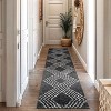 World Rug Gallery Abstract Geometric Shag Rug – Anthracite Dark Gray – Medium Pile Rug – Kid & Pet Friendly - 2 of 4