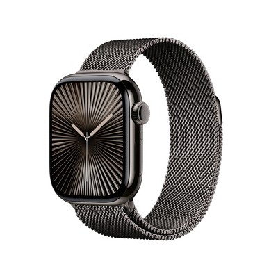 Apple Watch Series 10 Gps Cellular 42mm Slate Titanium Case With Slate Milanese Loop Target