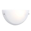 Yosemite Home Decor 1371-1MC Glacier Point Half-Moon One-Light Wall Sconce Light, Ivory Cloud Glass Shade - 3 of 4