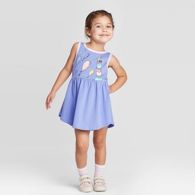 little girl in dress