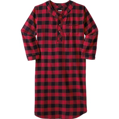 KingSize Plaid Flannel Nightshirt