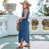 Women's Scoop Neck Side Slit Maxi Dress - Cupshe - 4 of 4