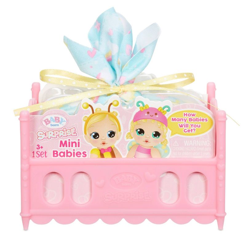 Baby Born Surprise Mini Babies &#8211; Unwrap Surprise Twins or Triplets Collectible Baby Dolls, 1 of 8