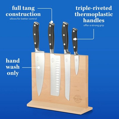 Sur La Table Kitchen Essentials Sur La 5 Piece Stainless Steel Knife Block Set
