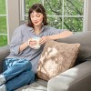 Racxily Curlicue Faux Fur Pillow Nomadic Desert 22 x 22 inches - 3 of 4