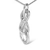 Haus of Brilliance 925 Sterling Silver Diamond Accent Interlocking Infinity Pendant Necklace - 3 of 4