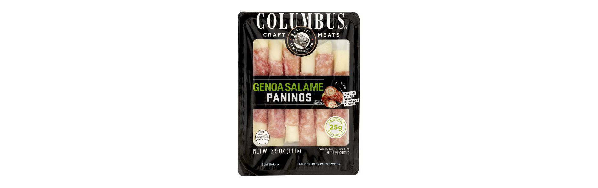 Columbus Gluten Free Genoa Salame Panino - 3.9oz
