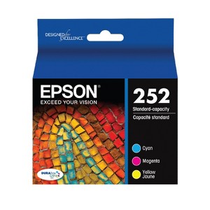 Epson 252 Single, 2pk, 3pk & 4pk Ink Cartridges - Black, Multicolor - 1 of 4