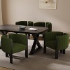 Christopher Knight Home Carina Modern Upholstered Dining Chairs with Barrel Back (Set of 4) - 2 of 4