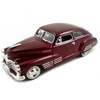 1948 Chevrolet Aerosedan Fleetline Dark Red Metallic 1/24 Diecast Model Car by Motormax - 2 of 3