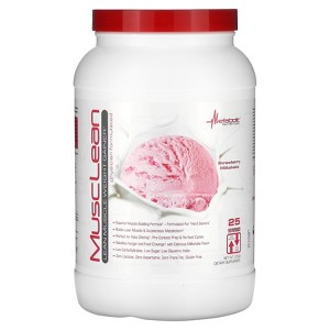 Metabolic Maintenance Nutrition Musclean Milkshake Weight Gainer, Strawberry, 2.5 Pound - 1 of 3