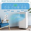Portable Air Conditioners, 10000 BTU AC Unit Dehumidifier/Fan/Cool Mode, 3-In-1 Cools 450 Sq.Ft, Remote Control, 24H Timer, Window, Grey - 3 of 4