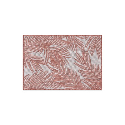 World Rug Gallery Contemporary Distressed Leaves Textured Flat Weave Indoor/Outdoor Area Rug
