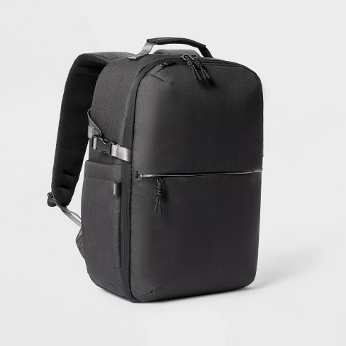 Black shop camera backpack