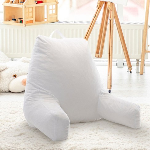 Cheer Collection Kids Size Reading Pillow With Arms - White : Target