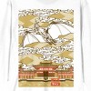 Godzilla Rodan Flying Over Temple Crew Neck Long Sleeve Adult White Tee - 2 of 3