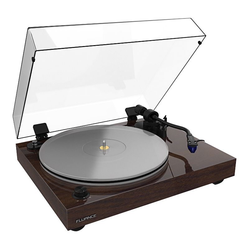 Fluance RT85 Reference High Fidelity Vinyl Turntable Record Player with Ortofon 2M Blue Cartridge & Acrylic Platter, 1 of 10