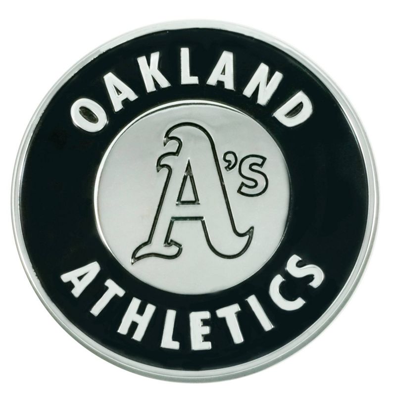 MLB Oakland Athletics 3D Chrome Metal Emblem, 1 of 5