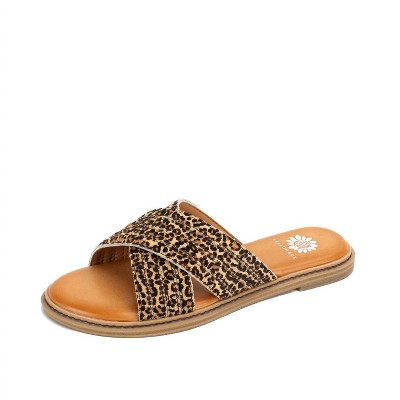 Women's Wo's Linta Crossband Slide - YELLOWBOX