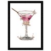15" x 21" Fashion Cocktail Bar Cart II Framed Wall Art Print Pink - Wynwood Studio - 3 of 4