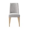 Dexmalle Dining Chair With Natural Legs And Gray Fabric - 2 of 4