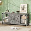 60 Inch TV Stand for Living Room, TV Stands with Doors, Shelves, Storage, Farmhouse Entertainment Center for 65 Inch TVs - 2 of 4