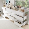 Famapy White Mismatched Structure Creative Design Dresser 8-Drawers - 3 of 4